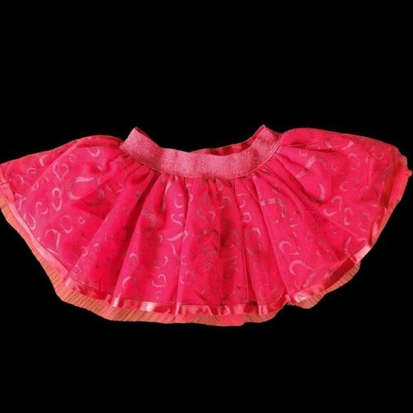 Valentines Day Red Heart Little Giel's Skirt Size 12 Months by Love Being Me - Picture 1 of 7